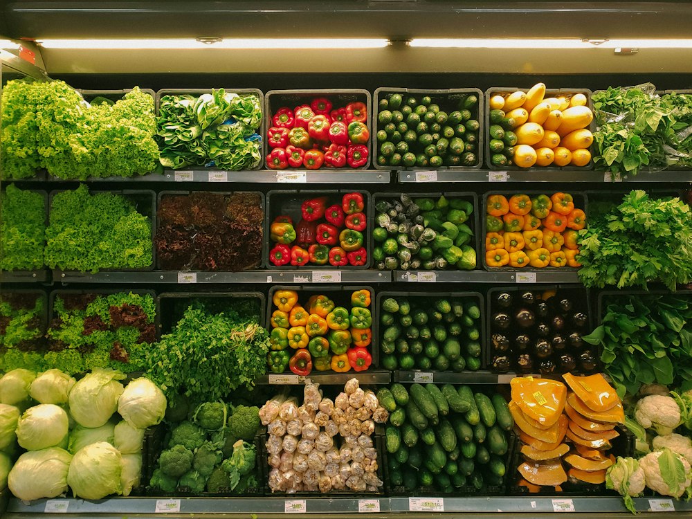 Fresh produce displayed at a neighbourhood market